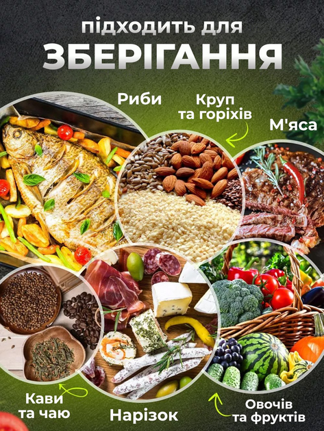Вакуумні пакети-плівка для вакууматора в рулоні 25х500 см Прозорий (28150670) - фото 5 Вакуумні пакети-плівка для вакууматора в рулоні 25х500 см Прозорий (28150670) - фото 5