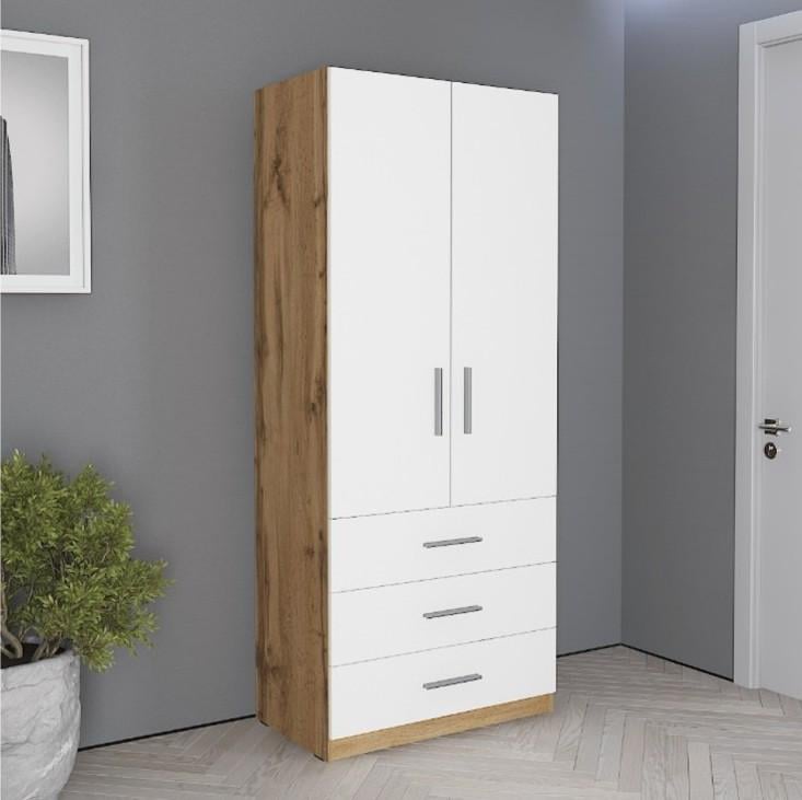 Шафа Veronika 800x466x1900 мм Дуб Аппалачі/Білий