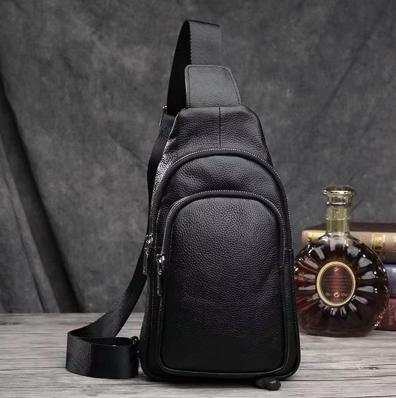Сумка-слинг TIDING BAG 23242 мужская кожаная Черный (23242)