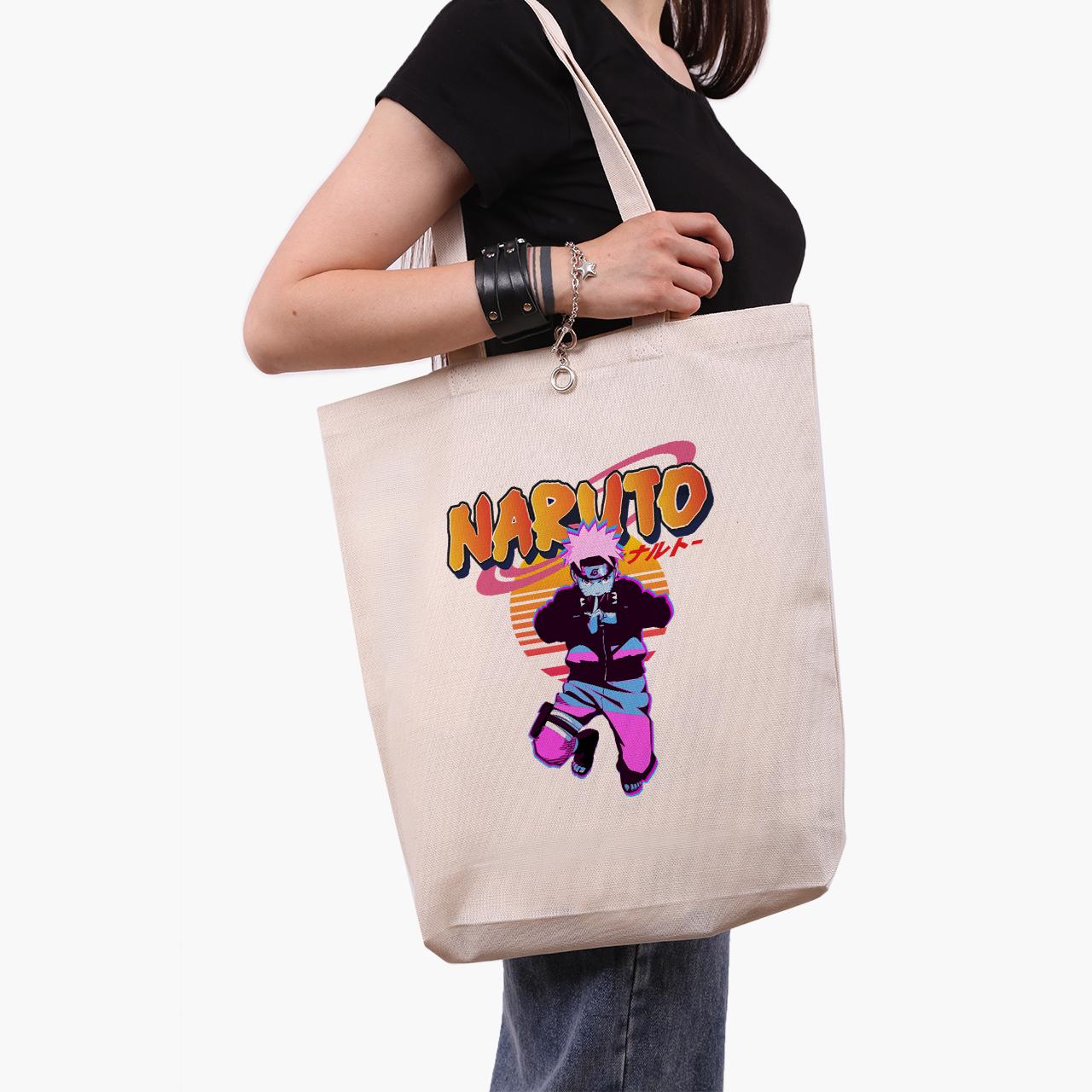Эко сумка шоппер Naruto Uzumaki 41х39х8 см Бежевый (9227-2629-WTD)
