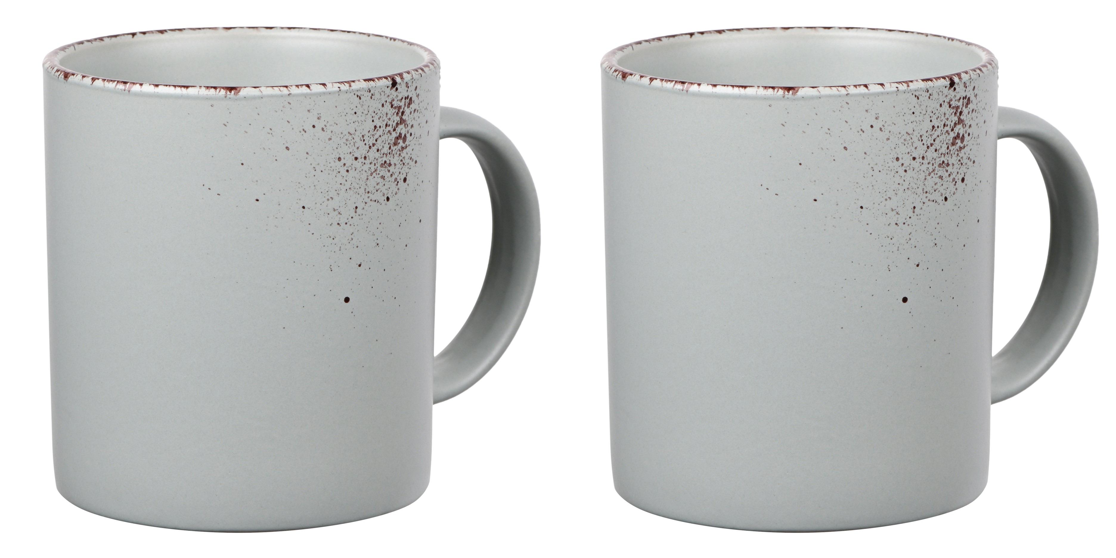 Набор чашек Ardesto Lucca Illusion 360 мл 2 шт. Blue (AR2930BMC)