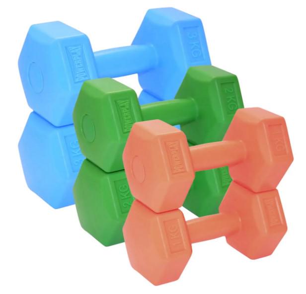 Гантели композитные PowerPlay Achilles 4124 12 кг 3 пары (PP_4124_12kg)