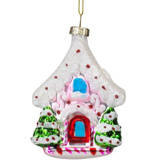 Елочная игрушка Заснеженная избушка 9 см (6030-020) Елочная игрушка Заснеженная избушка 9 см (6030-020)