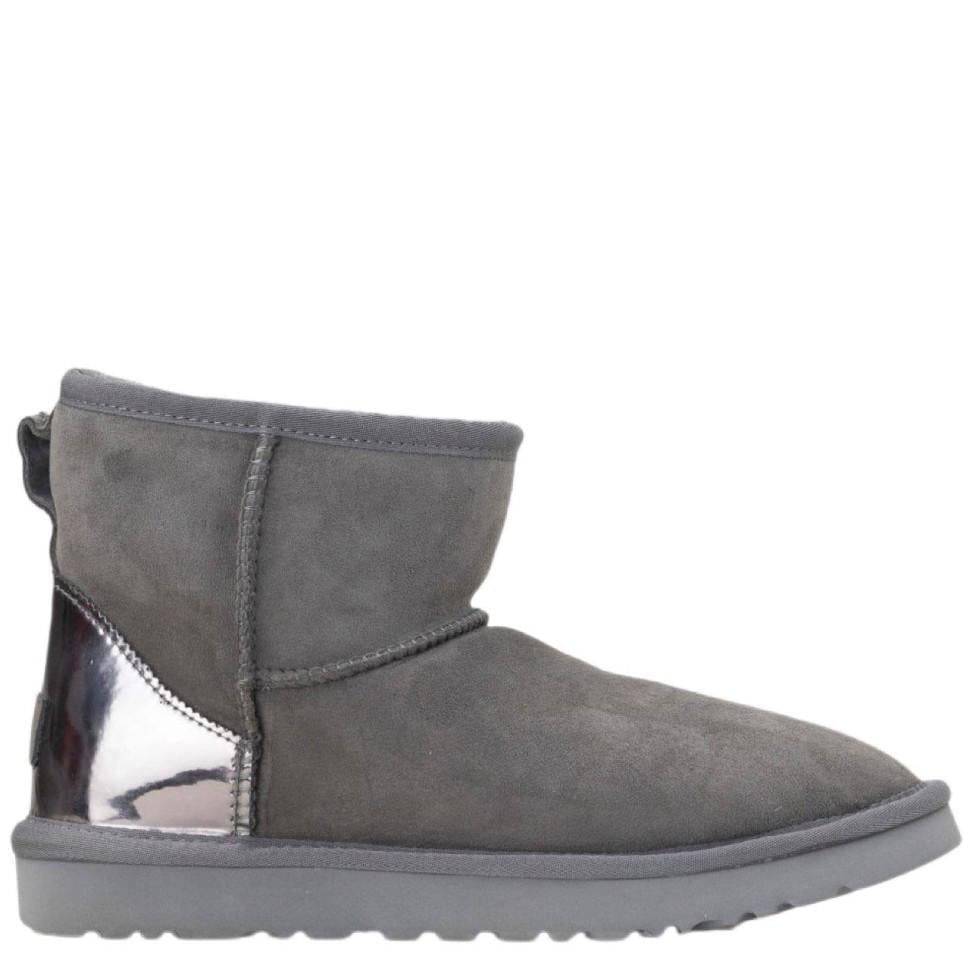 Уггі жіночі UGG Classic Mini Grey Metallic р. 40 Сірий (7380)