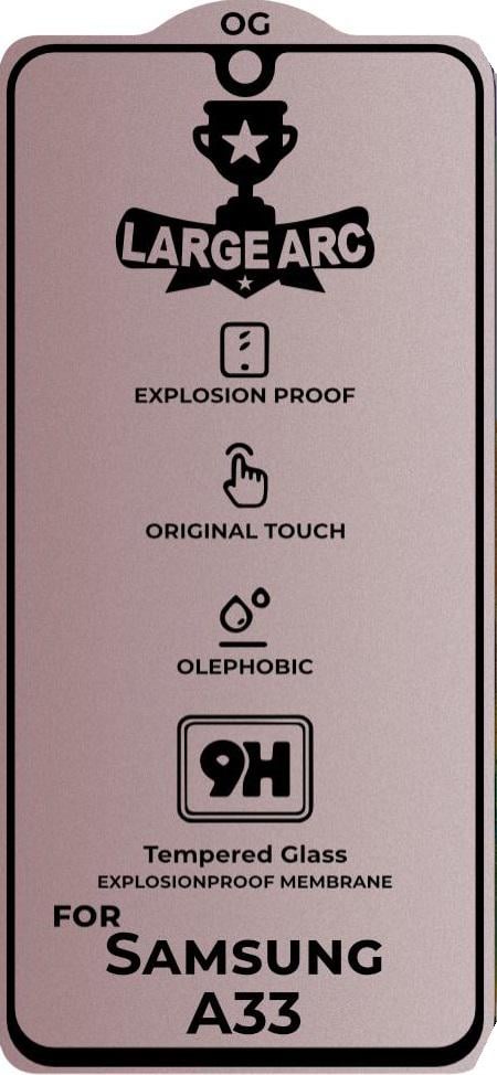 Защитное стекло Large Arc Samsung Galaxy A33 A336 Full Glue (29737)