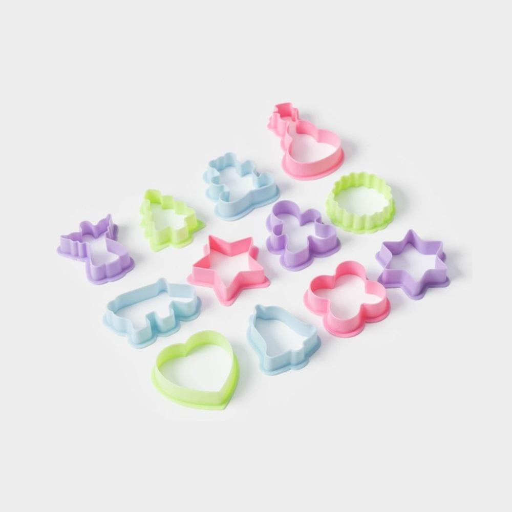 Формочки для печенья фигурные Stenson Mix 12 шт. 19х17 см Разноцветный (R97384)