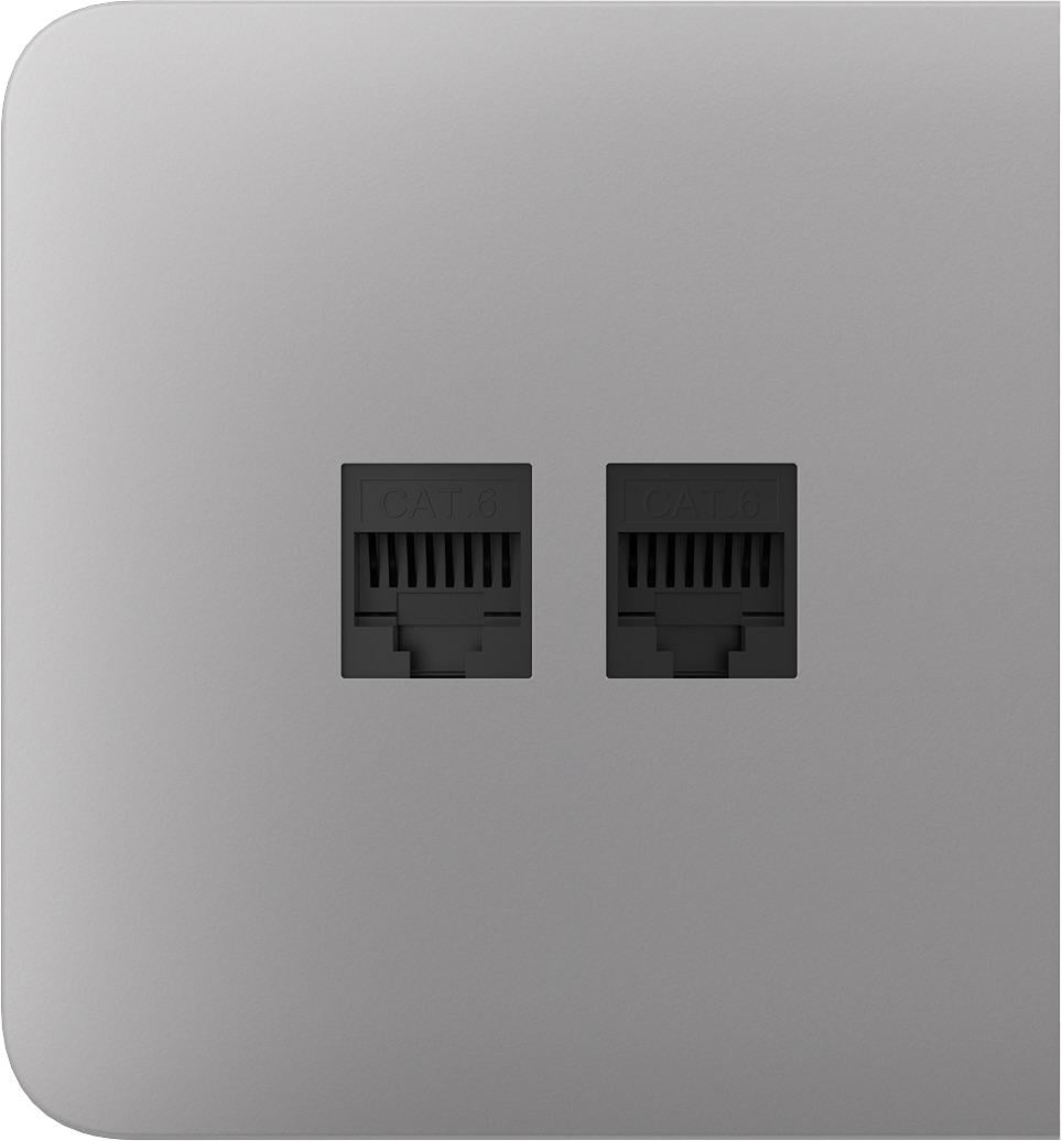 Панель боковая для встроенной интернет-розетки Ajax SideCover LAN Fog (16921)