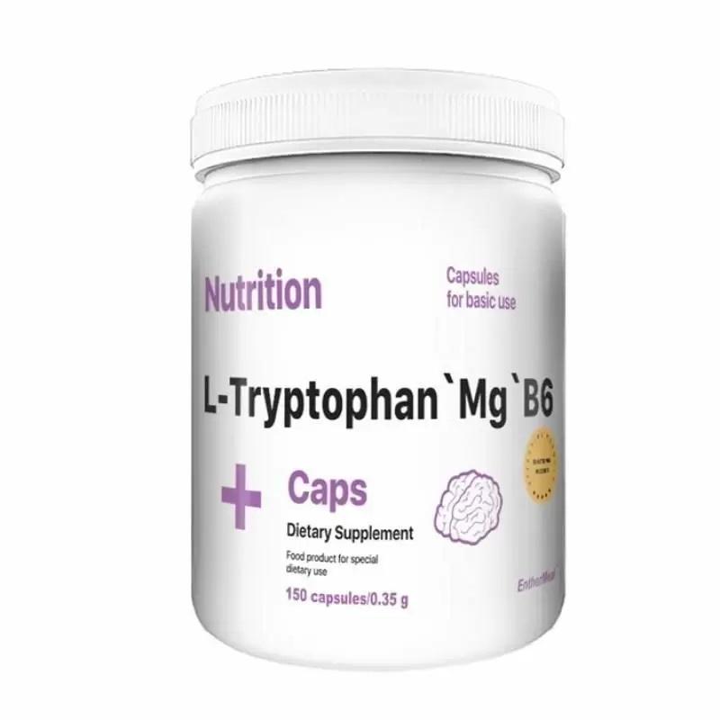 Комплекс для сна EntherMeal L-Tryptophan`Mg`B6 150 Caps