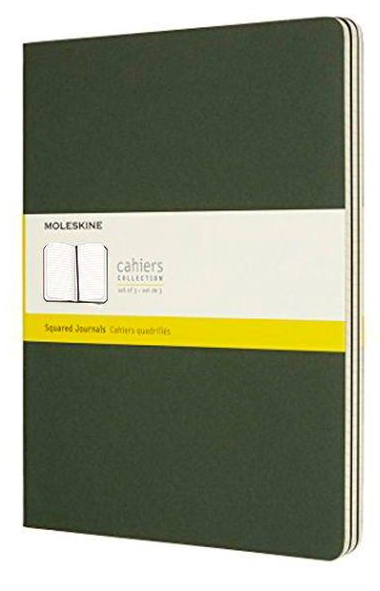 Набір блокнотів Moleskine Cahier 3 шт. Зелений (CH021K15)