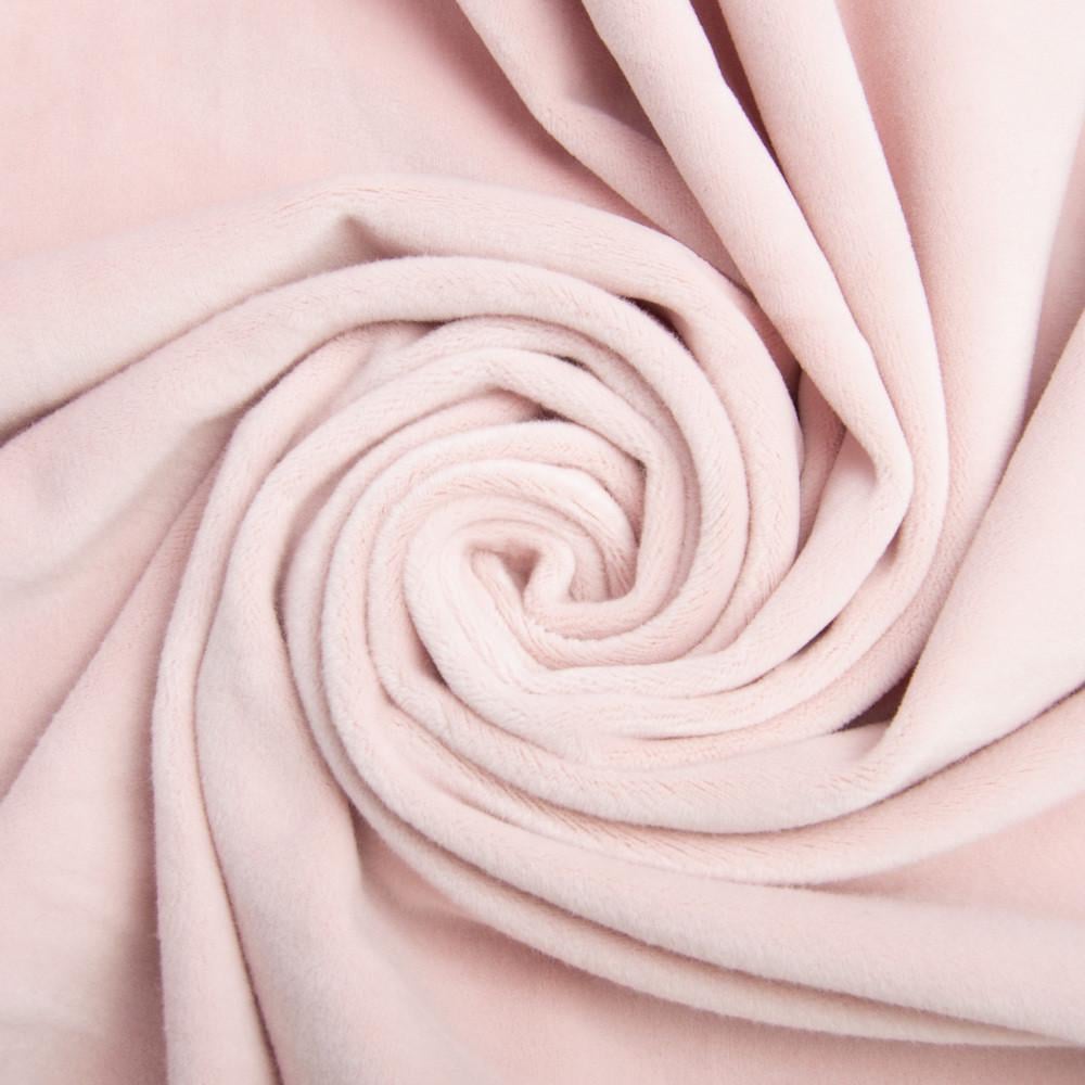 Ткань трикотаж однотонная Вельбо V-1055 Розовый (2345815466)