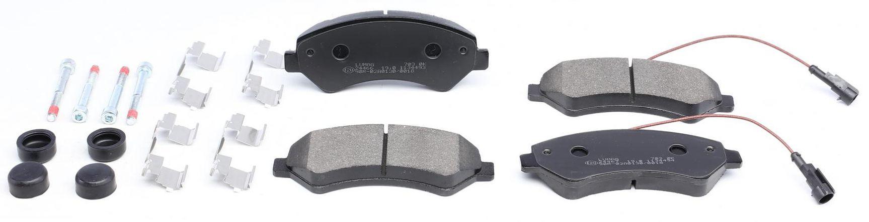 Тормозные колодки передние BRECK для Citroen Jumper/Fiat Ducato/Peugeot Boxer 2.0-3.0HDi 06-R16 с датчиком (24467 00 703 20) Тормозные колодки передние BRECK для Citroen Jumper/Fiat Ducato/Peugeot Boxer 2.0-3.0HDi 06-R16 с датчиком (24467 00 703 20)