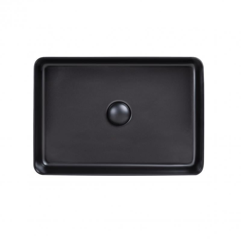Раковина-чаша Q-tap Tern с донным клапаном Matt Black QT1711A055MB