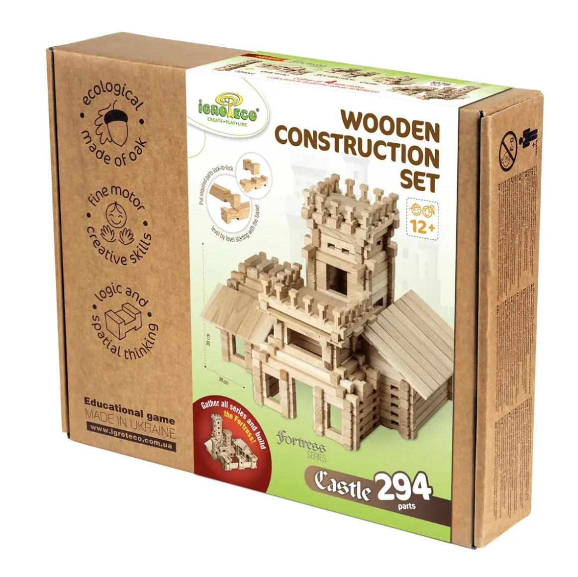 Конструктор деревянный Igroteco Замок 900361 294 деталей