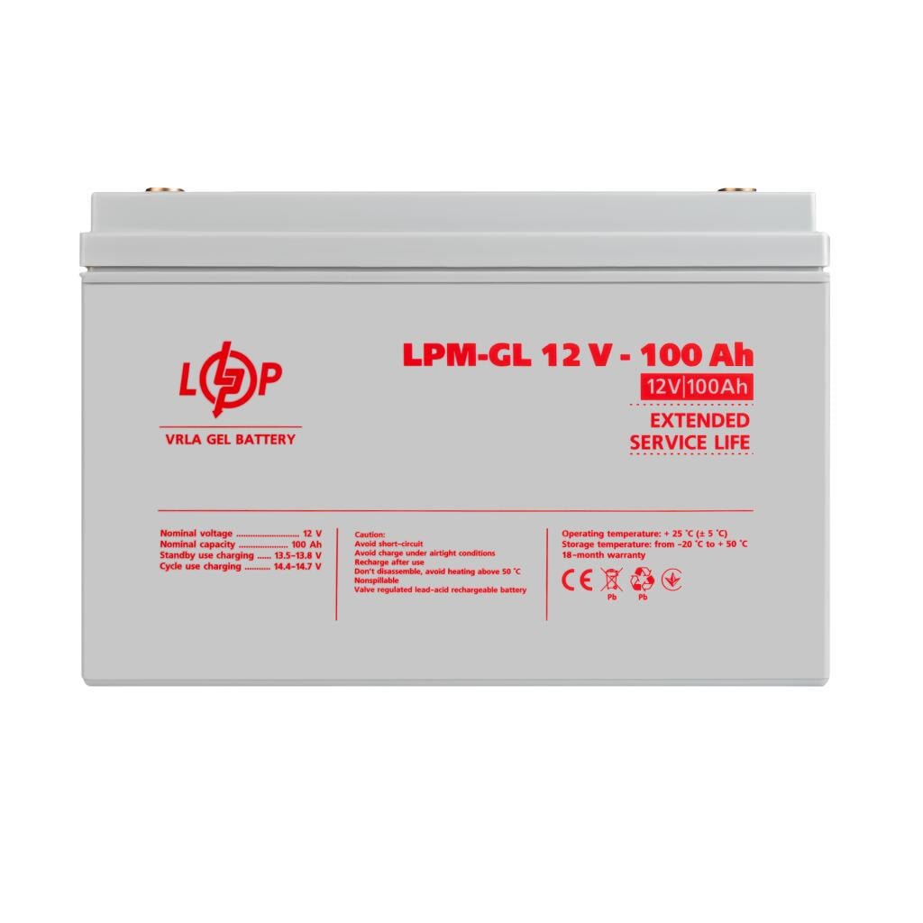 Акумулятор гелевий LPM-GL 12V 100 Ah
