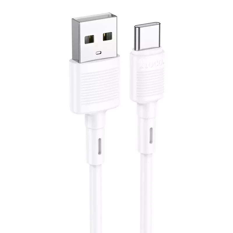 Кабель для зарядки Hoco Type-C Victory charging data cable X83 1 м 3A Білий