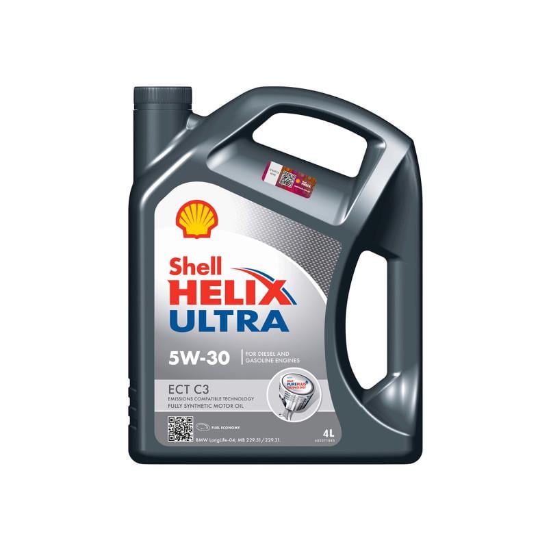 Моторна олива SHELL Helix Ultra ECT C3 5W-30 4 л - фото 1 Моторна олива SHELL Helix Ultra ECT C3 5W-30 4 л - фото 1