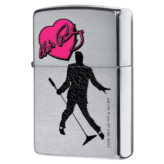 Зажигалка Zippo Elvis Presley Heart Signature Brushed Chrome (24785)