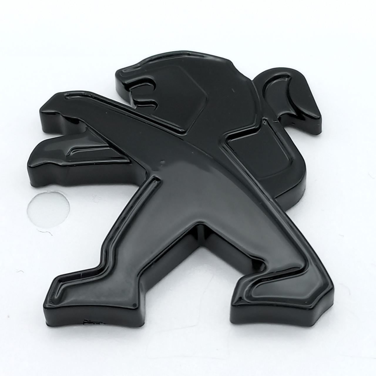 Эмблема руля Peugeot ABS Черный глянец 31х29 мм (2952788233)