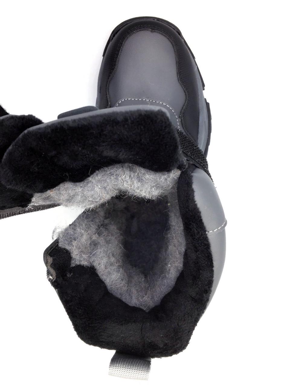 Черевики зимові для хлопчиків BESSKY B2132-2C/36 р. 36 Сірий - фото 7