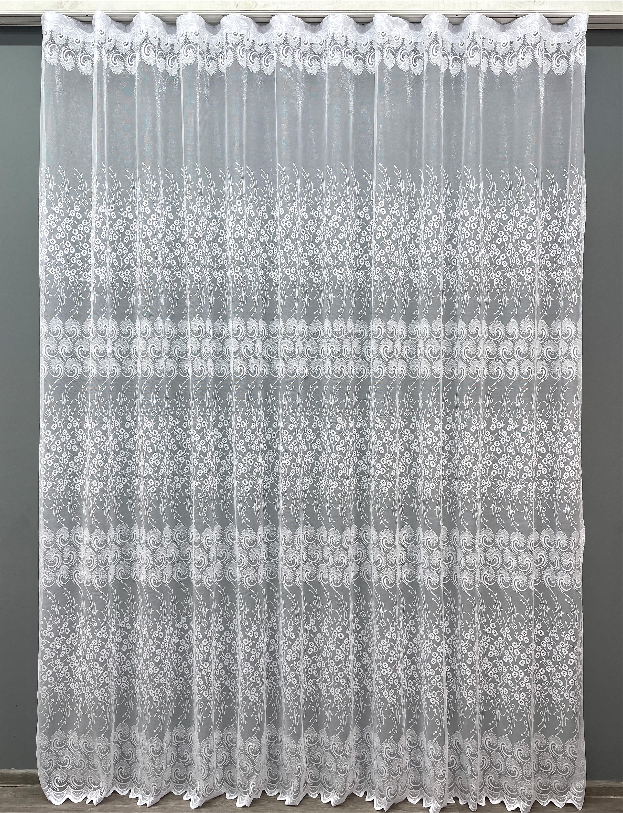 Тюль VR-Textil 792т Премиум жаккард 300х270 см Белый (42-0231)