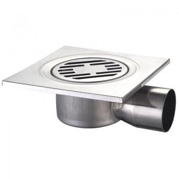 Душевой трап Champion DRAIN-04-15x15 из нержавеющей стали