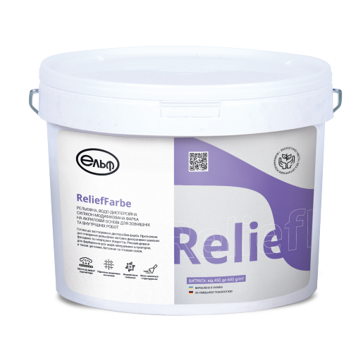 Фарба акрилова рельєфна Elf Relieffarbe 15 кг (2784179804)