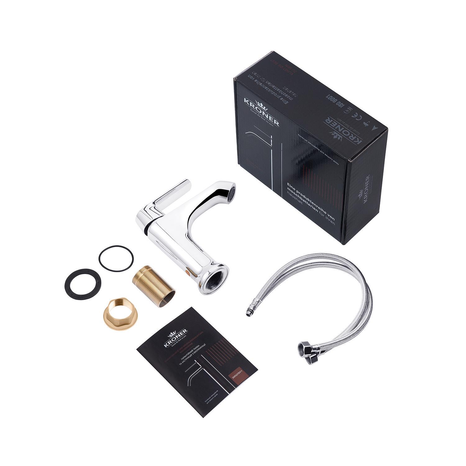 Змішувач для раковини Kroner KRM Armada C010 CV024309 (38140) - фото 3 Змішувач для раковини Kroner KRM Armada C010 CV024309 (38140) - фото 3