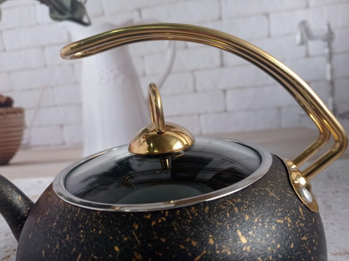 Чайник OMS Collection 8211-XL 3 л Gold (89682) - фото 6 Чайник OMS Collection 8211-XL 3 л Gold (89682) - фото 6