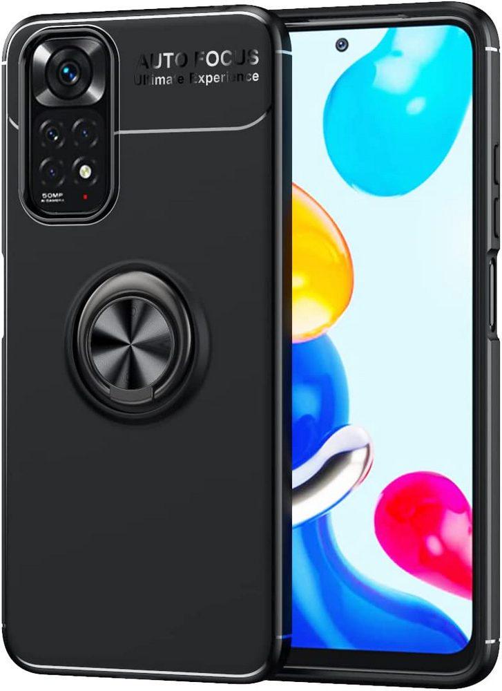 Чехол с кольцом Xiaomi Redmi Note 11S Autofocus Black (30104-2B)