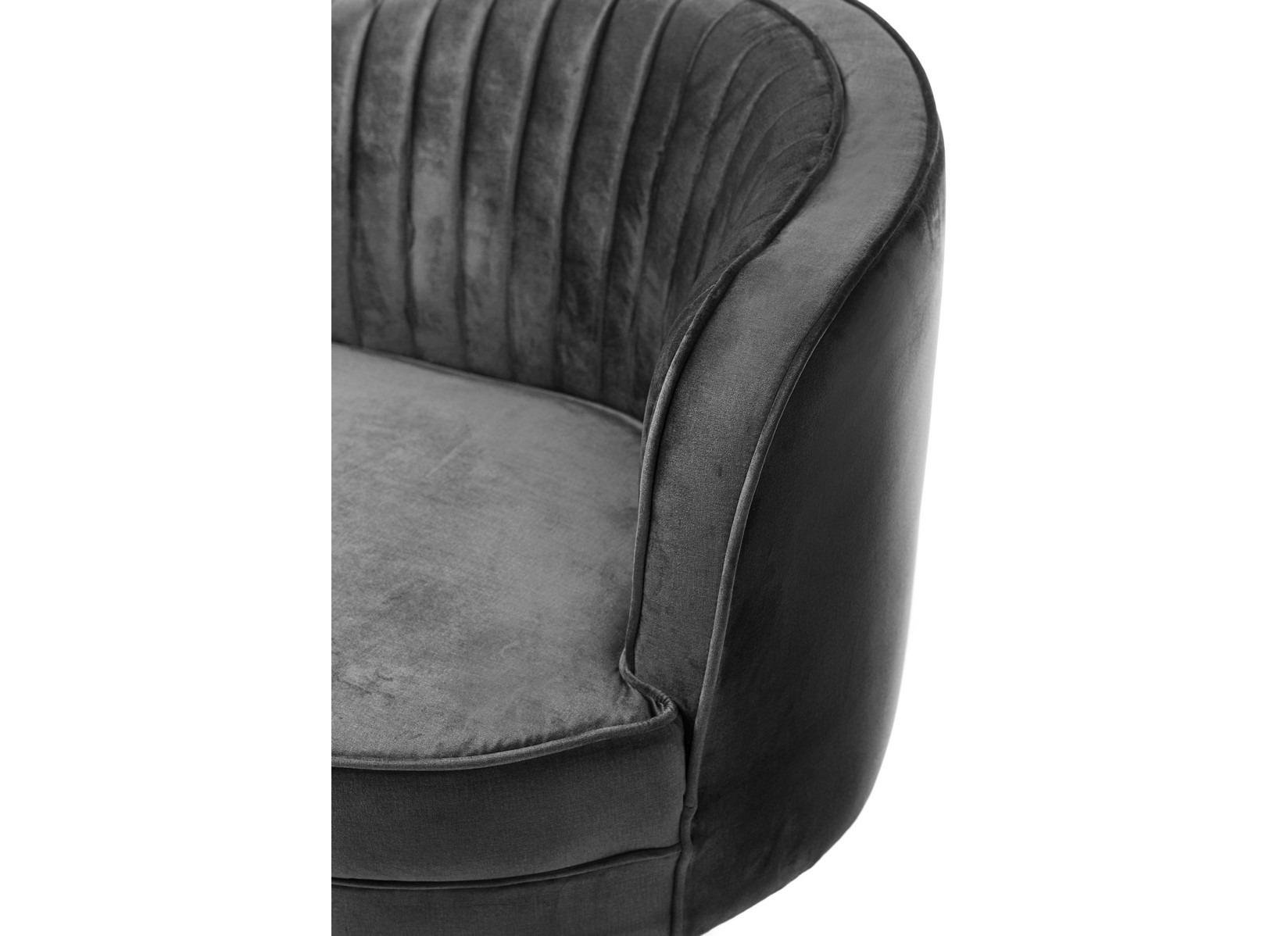 Диван-софа Vetro Mebel Моніка латунь/дерево/тканина велюр 1850х870х840 мм Золотий/Сірий - фото 6 Диван-софа Vetro Mebel Моніка латунь/дерево/тканина велюр 1850х870х840 мм Золотий/Сірий - фото 6