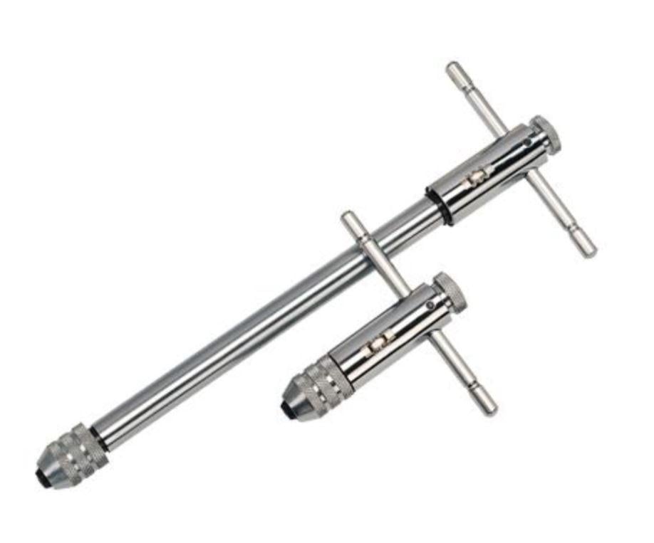 Держатель для метчиков PROFITOOL цанговый с трещоткой No20 М5-12, 7/32"-1/2" размер захвата 4,5-8,0 мм (49013)