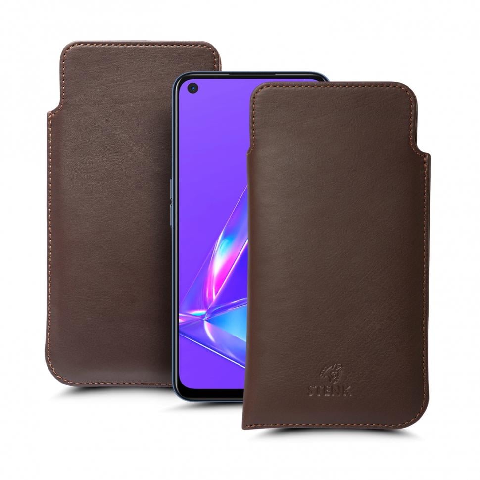 Футляр Stenk Elegance для OPPO A72 Коричневый (66110)