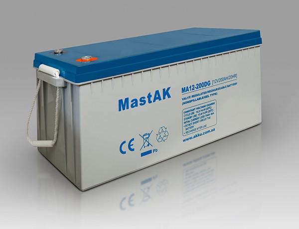 Акумулятор Mastak MA12-200DG 12V 200 Ah (23814533)