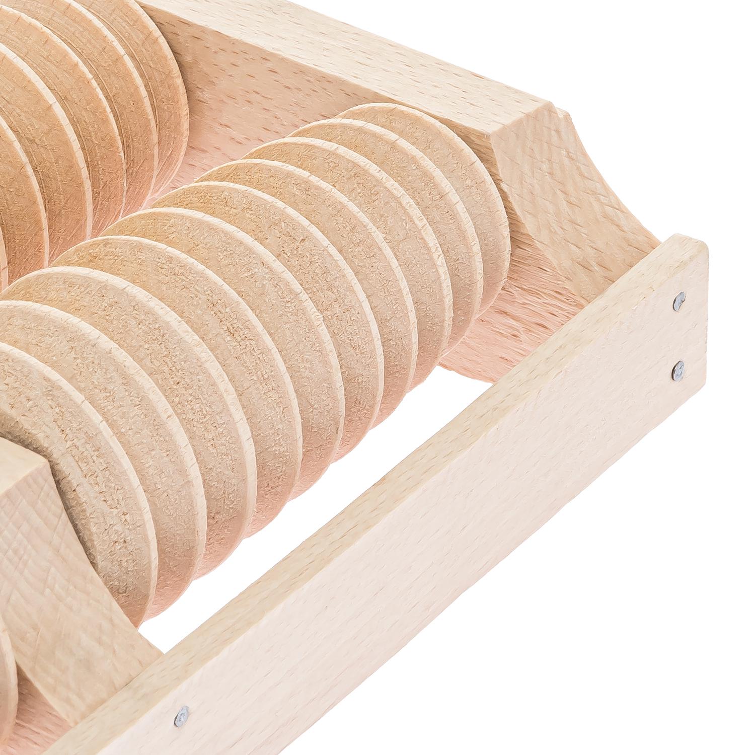 Массажер для стоп деревянный на 4 ролика на две ноги (87033) - фото 7 Массажер для стоп деревянный на 4 ролика на две ноги (87033) - фото 7