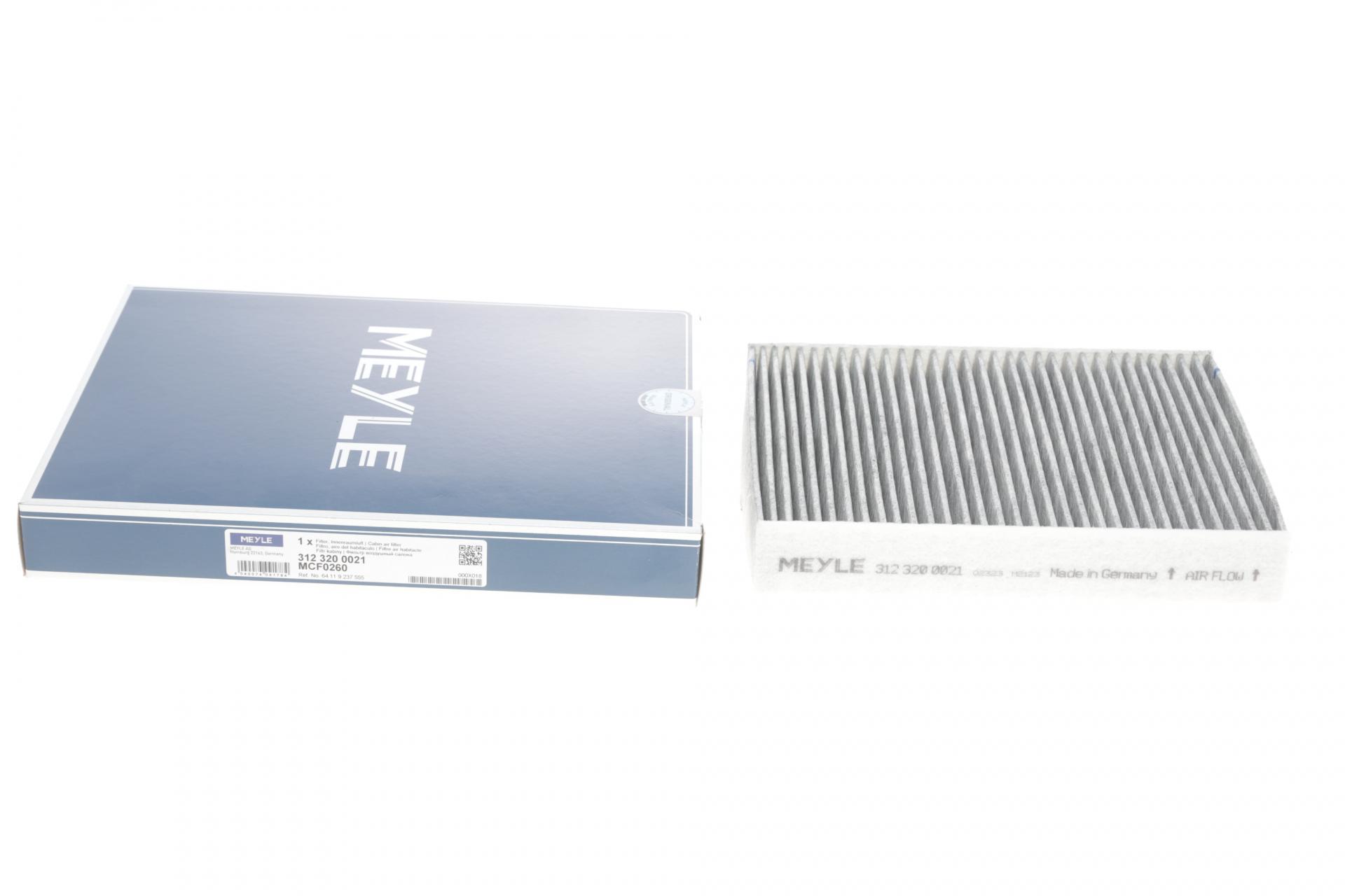 Фильтр салона Meyle для BMW 3 F30/F80 1,6-4,0D 11- угольный 312 320 0021)