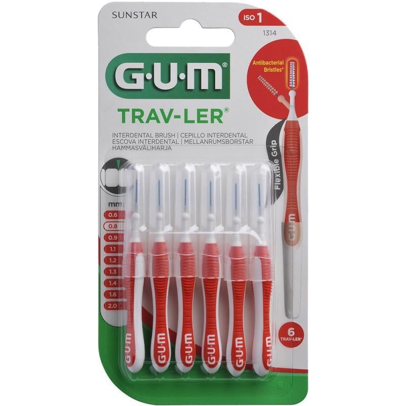 Межзубные щетки GUM Trav-Ler 0,8 мм