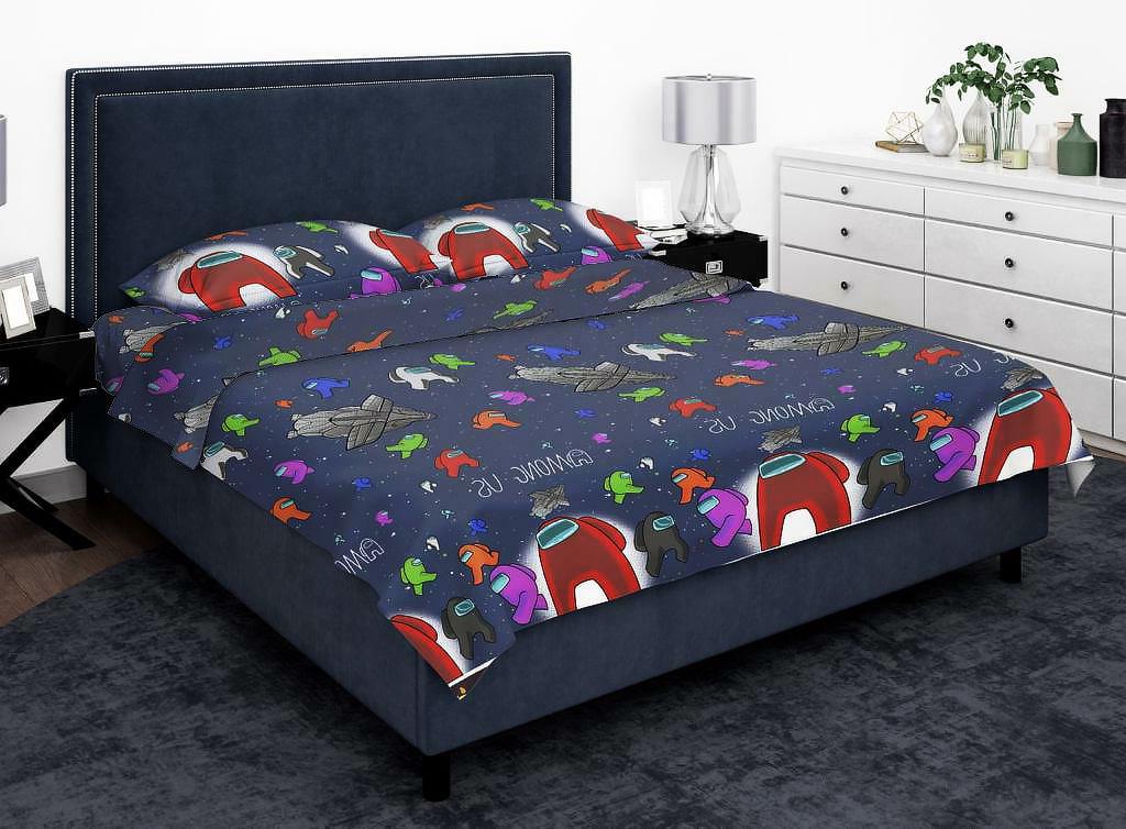 Комплект постельного белья Zastelli Космос бязь полуторный 145x210см