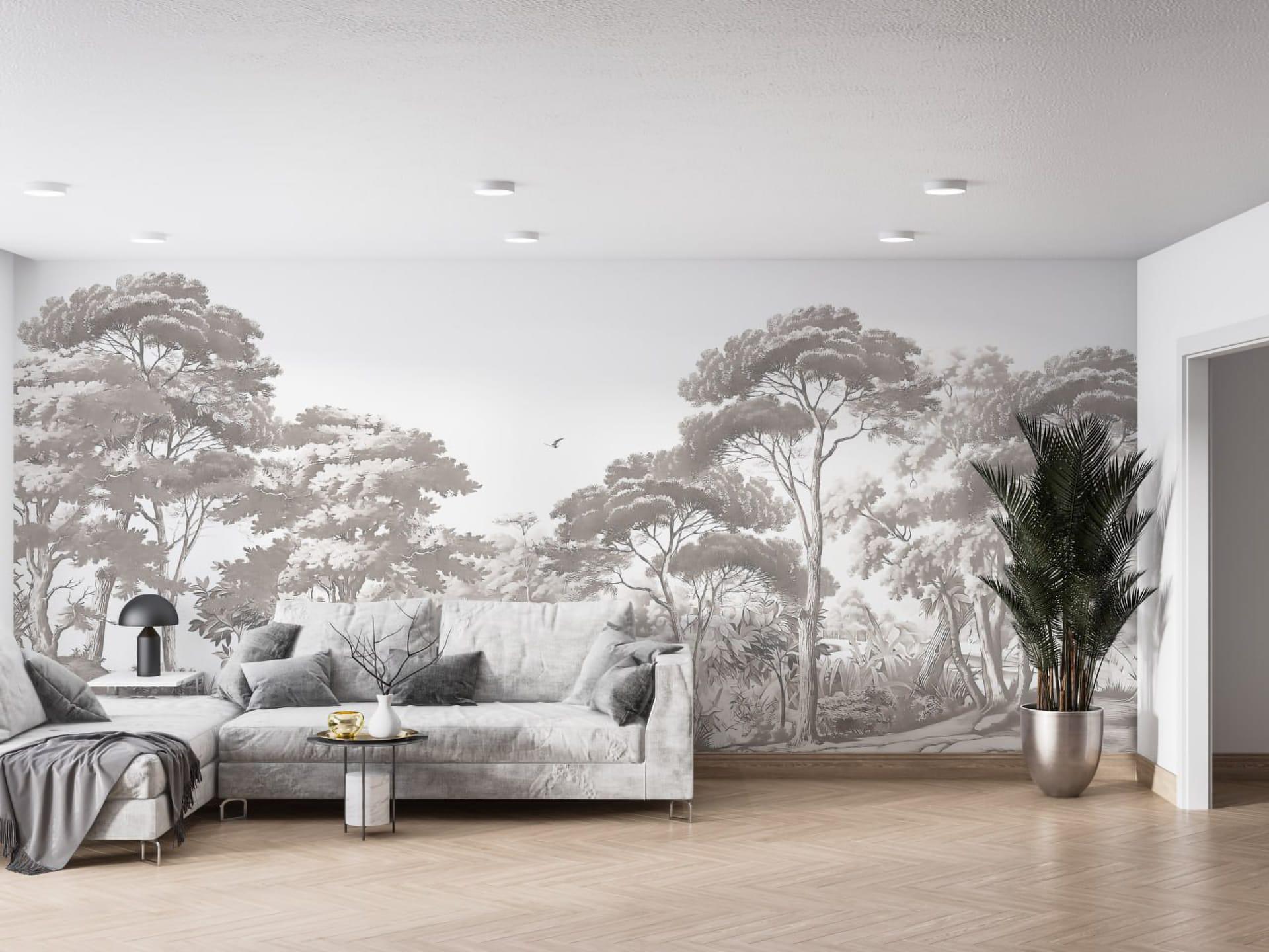 Фотообои флизелиновые Styleo Print-walls Ретро деревья 0100 300х200 см (Pw-0100)