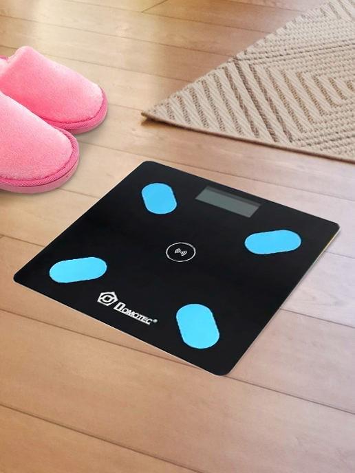 Напольные электронные весы Domotec MS-2017А до 180 кг с ЖК дисплеем и приложением Черные (11187219) - фото 2 Напольные электронные весы Domotec MS-2017А до 180 кг с ЖК дисплеем и приложением Черные (11187219) - фото 2