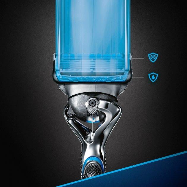 Картриджи сменные для бритья мужские Gillette Fusion5 ProShield Chill 4 шт. (8056862) - фото 3