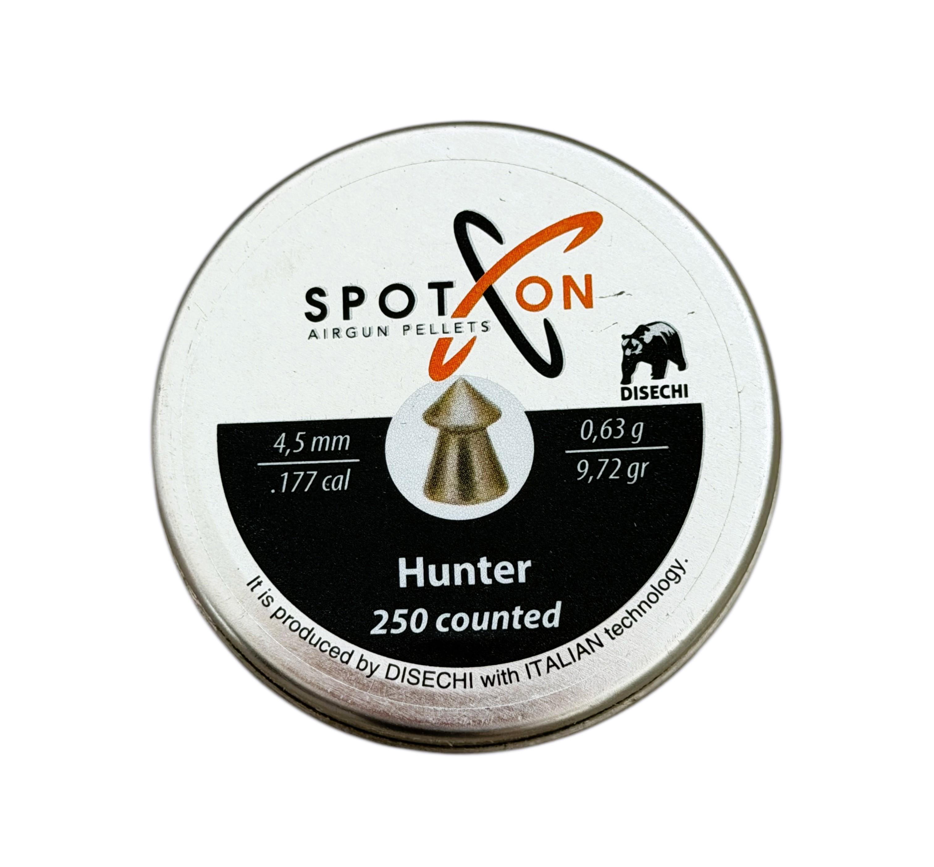 Набір куль пневматичних Spoton Hunter 0,63 г 250 шт. 4,5 мм (18846493443) - фото 2
