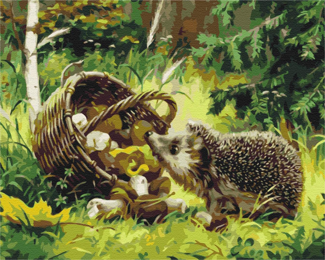 Картина по номерам Brushme Ежик-счастливчик 40x50 см (BS52269)