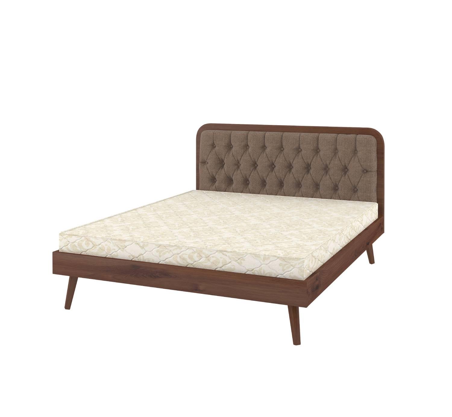 Кровать односпальная Mebigrand Токио 02 80х190 см Орех лесной/Аляска (MBG-1032)