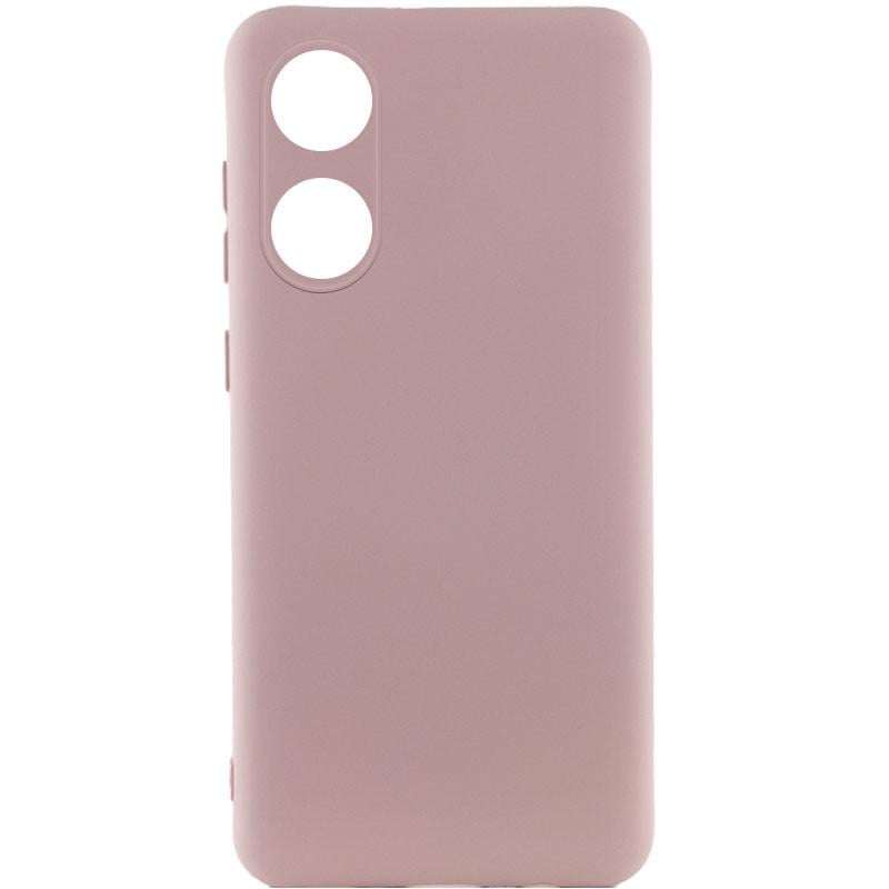 Противоударный чехол Silicone Cover Lakshmi Full Camera (AAA) для Oppo A58 4G Розовый / Pink Sand