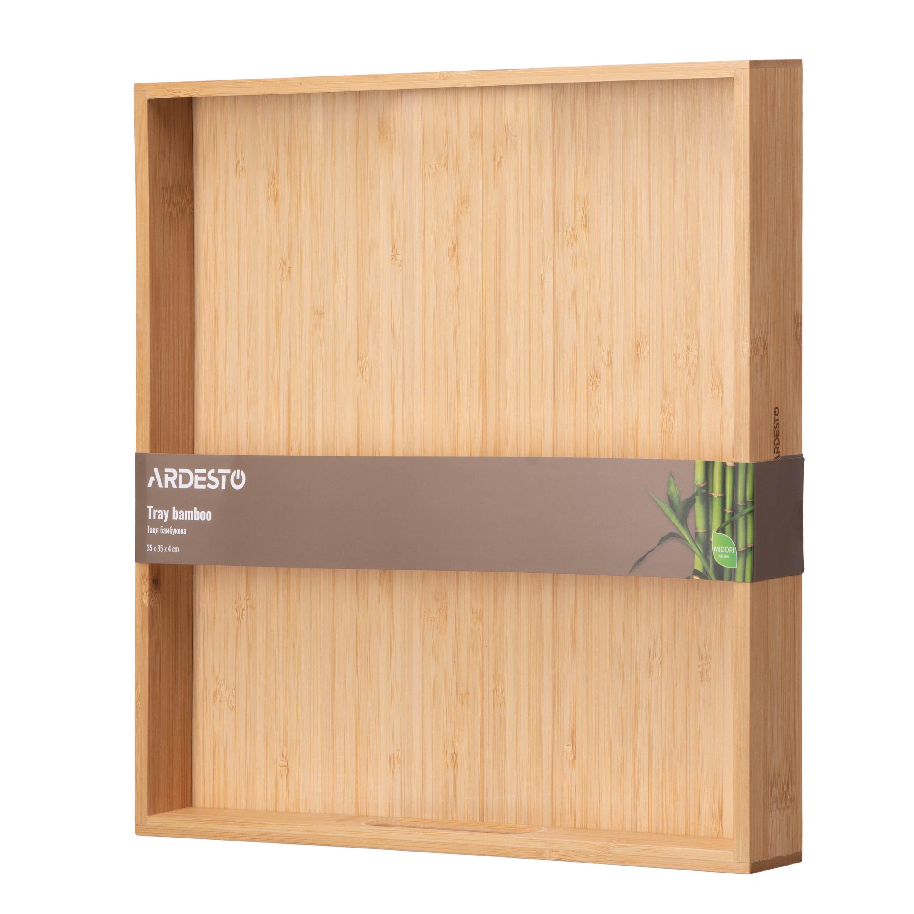 Таця квадратна Ardesto Midori з ручками 30х30х4 см (AR1430BM) - фото 4 Таця квадратна Ardesto Midori з ручками 30х30х4 см (AR1430BM) - фото 4