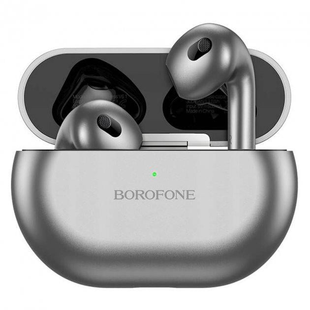 Наушники Bluetooth BOROFONE Sound rhyme true wireless BT headset BW09 |BT5.1, 4h, 30/300mAh, Siri| grey