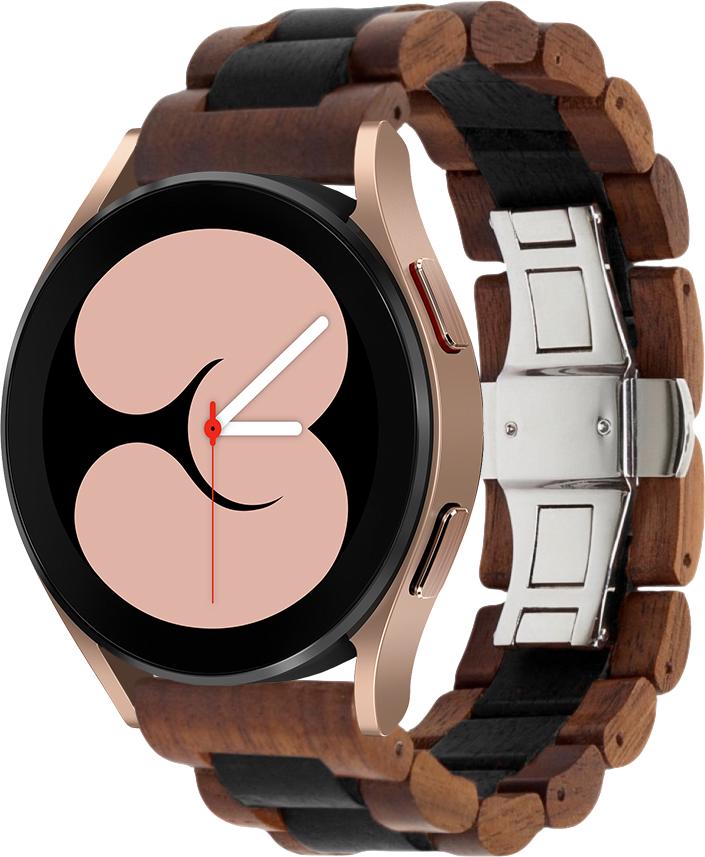 Ремешок деревянный WoodLock для Galaxy Watch 4 40 мм Black/Brown (28274-26) Ремешок деревянный WoodLock для Galaxy Watch 4 40 мм Black/Brown (28274-26)