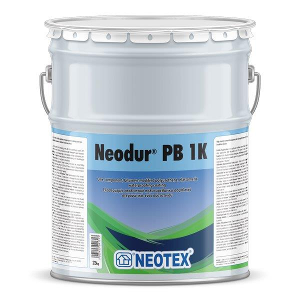 Гидроизоляция полиуретан Neotex Neodur PB 1K битумная мастика 23 кг