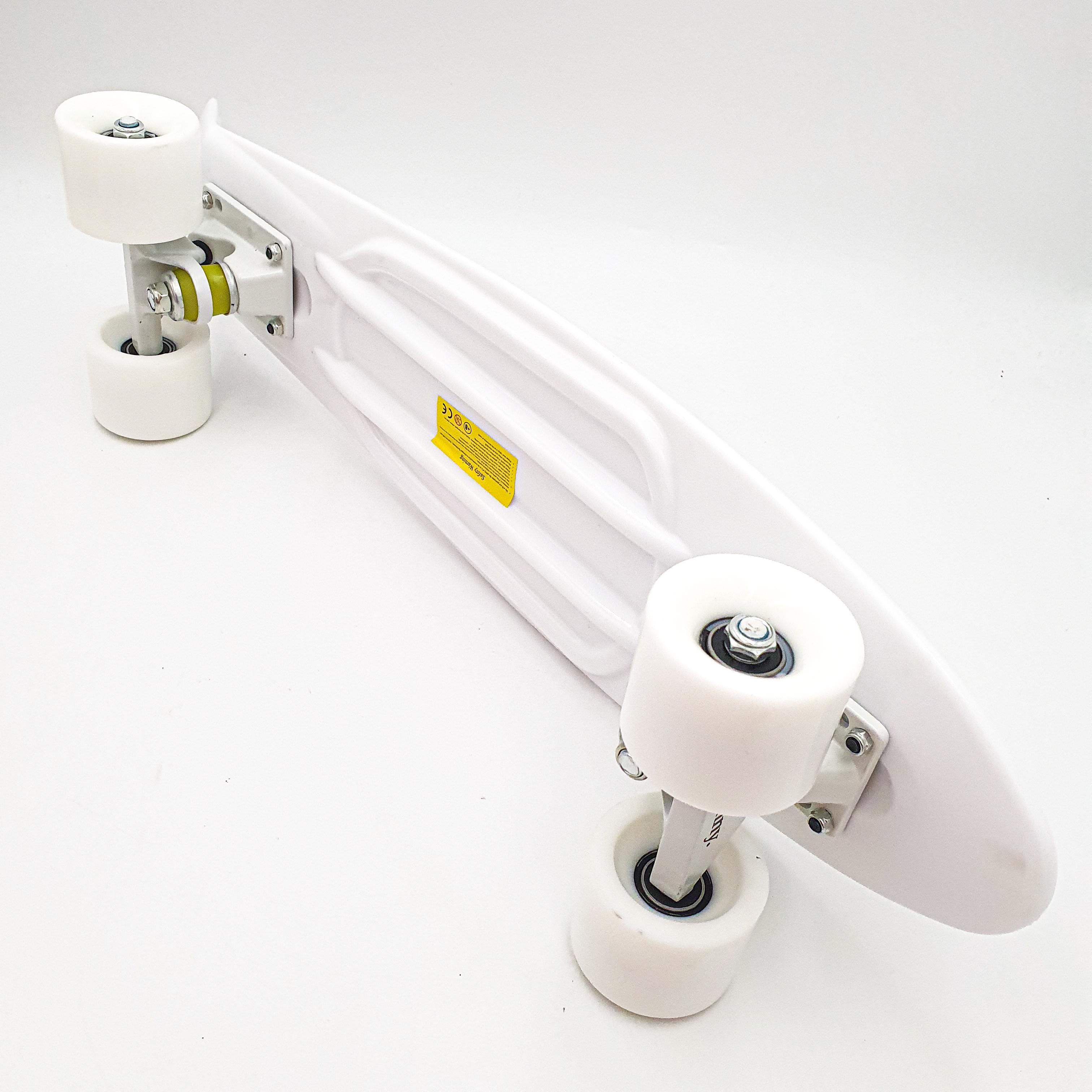 Пенни борд Penny Board Pastel Series 55х15 см ABEC 7 матовые Белый (b62d8afb) - фото 2