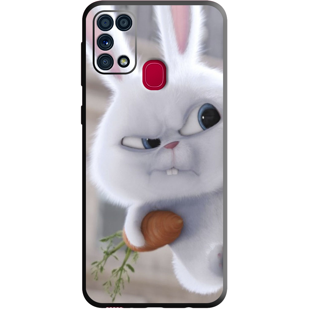 Чохол Boxface Samsung M315 Galaxy M31 Rabbit Snowball Чорний силікон (39091-up1116-39654)